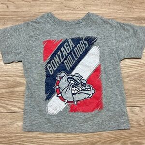 Gonzaga Bulldogs Gray Toddler Short Sleeve T-shirt Size 3T